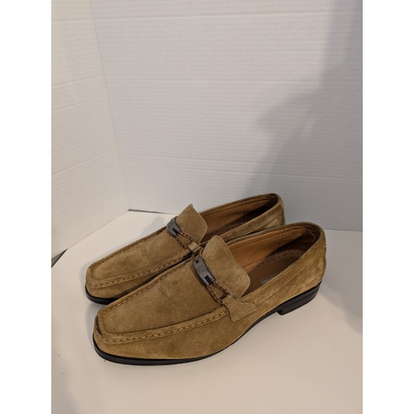 Stacy Adams Other - Stacy Adams Luxurious Brown Suede‎ Leather Loafers 25224-240 Buckle Men's 11M